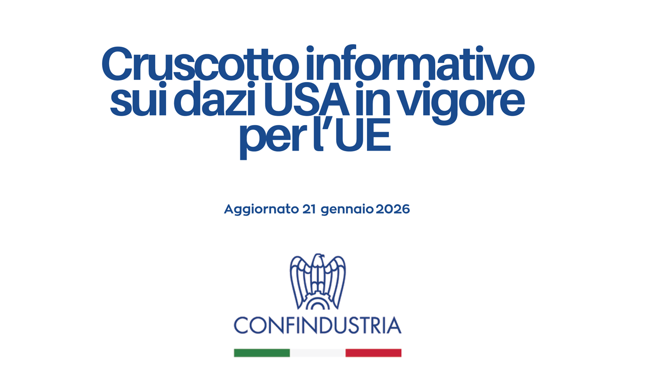 Cruscotto informativo sui dazi USA in vigore per l’UE
